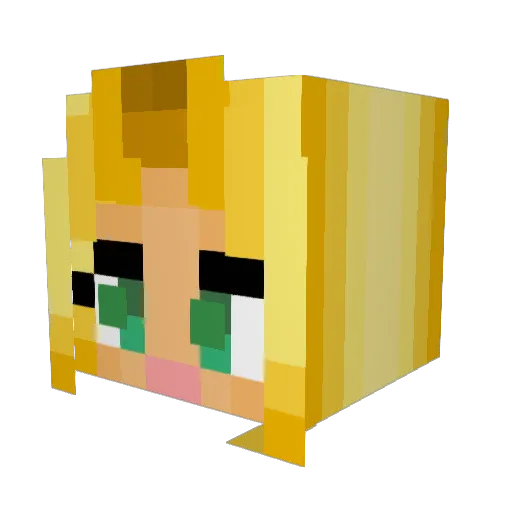 lindasusername Minecraft avatar head, 3D render