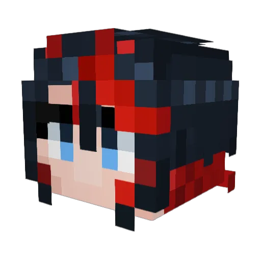 lindizzle Minecraft avatar head, 3D render