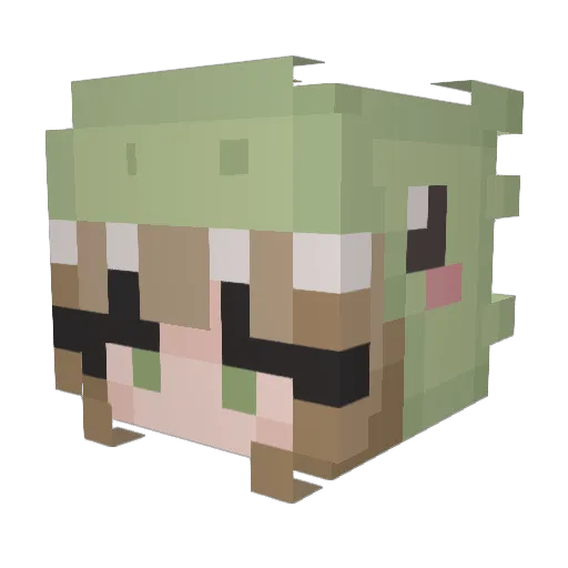 lindsayayy Minecraft avatar head, 3D render