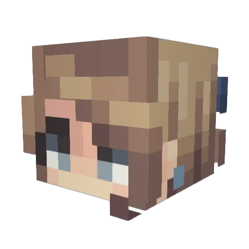lindsey_mcc Minecraft avatar head, 3D render