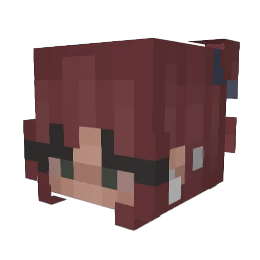 lindseycake1 Minecraft avatar head, 3D render