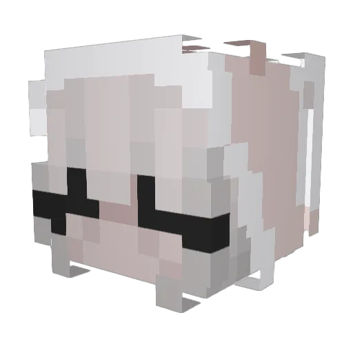lindynepo Minecraft avatar head, 3D render