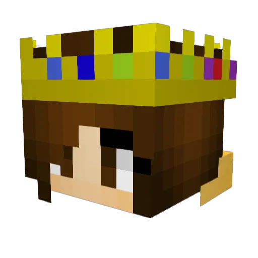 linearleaf Minecraft avatar head, 3D render