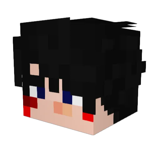 lineofgod Minecraft avatar head, 3D render