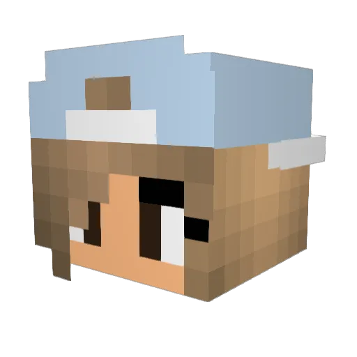 lineventker Minecraft avatar head, 3D render