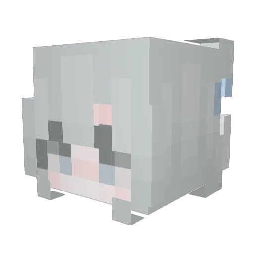 lingguoguoguo Minecraft avatar head, 3D render