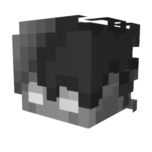 lingjie_X Minecraft avatar head, 3D render