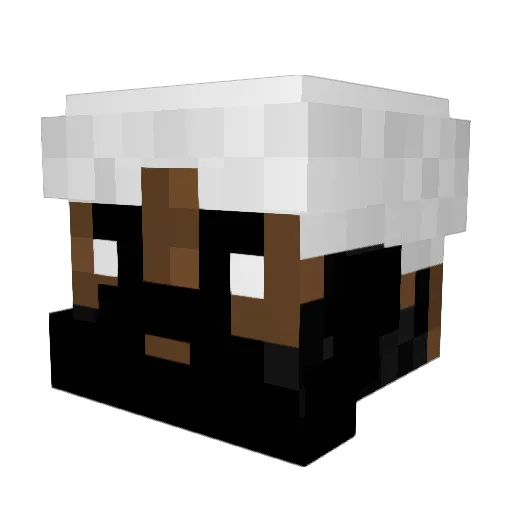 linglinglaou Minecraft avatar head, 3D render