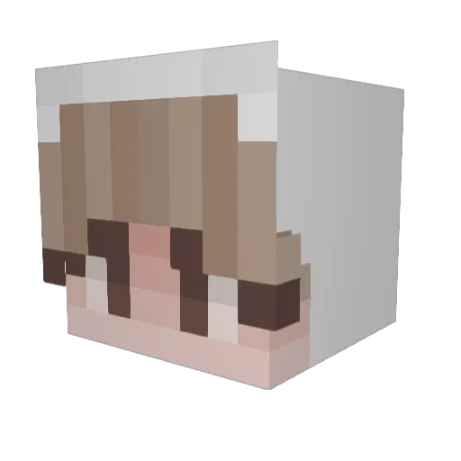 linglingllp Minecraft avatar head, 3D render
