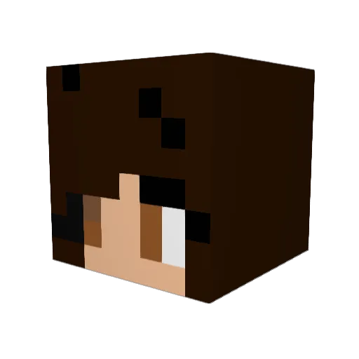 linglingsarah Minecraft avatar head, 3D render