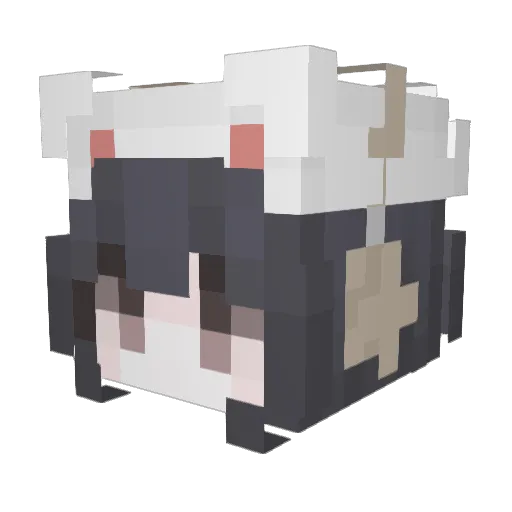 linglu123 Minecraft avatar head, 3D render