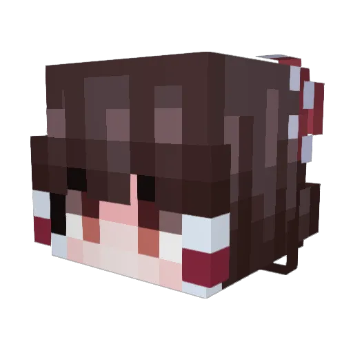 lingmengReimu___ Minecraft avatar head, 3D render