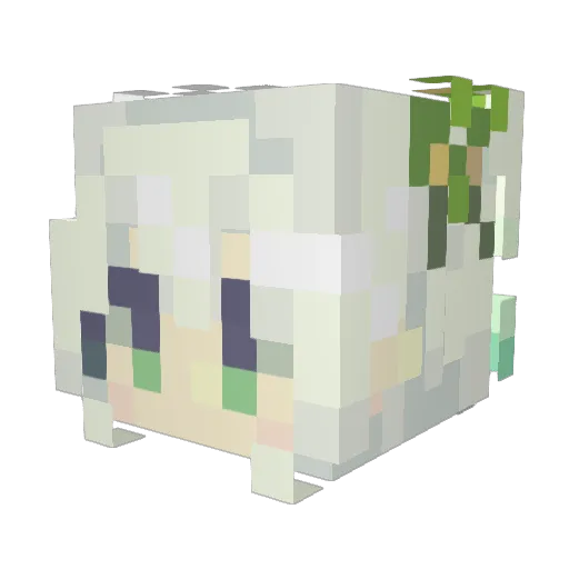 lingqi217 Minecraft avatar head, 3D render