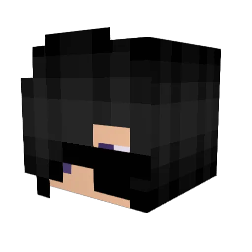 lingtingz Minecraft avatar head, 3D render