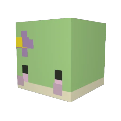 linguinepaganini Minecraft avatar head, 3D render
