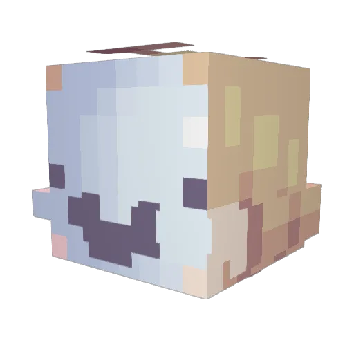 linguwu Minecraft avatar head, 3D render