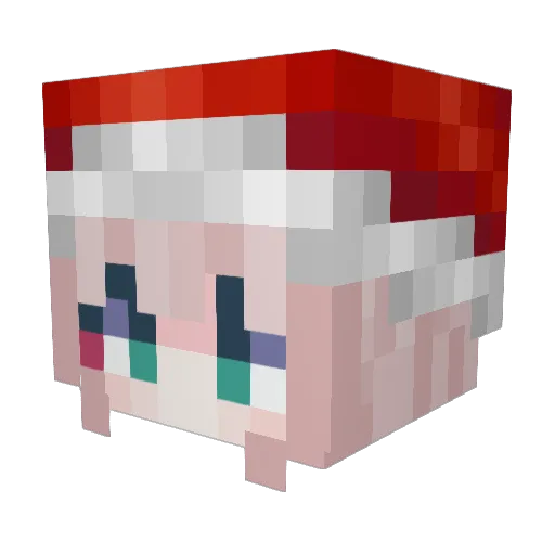 lingxlon Minecraft avatar head, 3D render