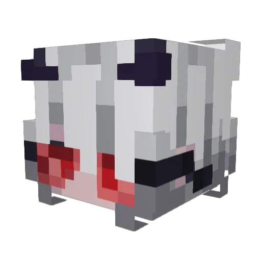 lingxuanyu Minecraft avatar head, 3D render