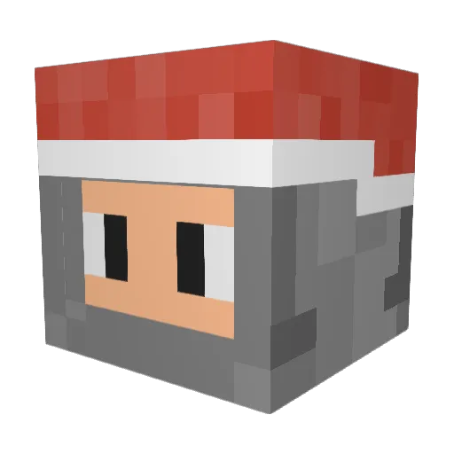lininasp Minecraft avatar head, 3D render