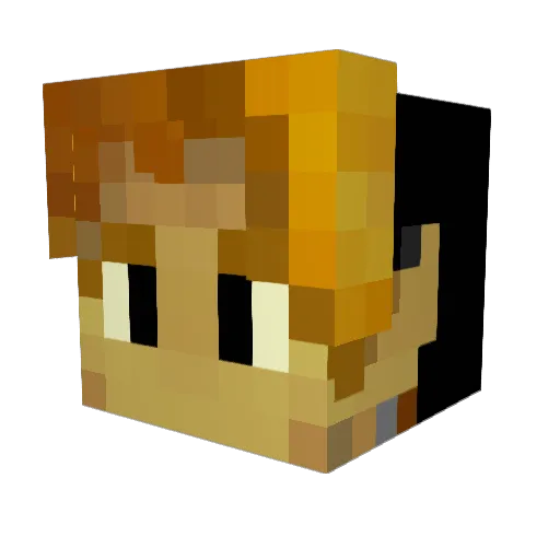 linisastald Minecraft avatar head, 3D render