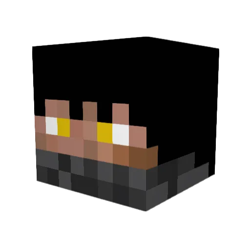 link00m Minecraft avatar head, 3D render