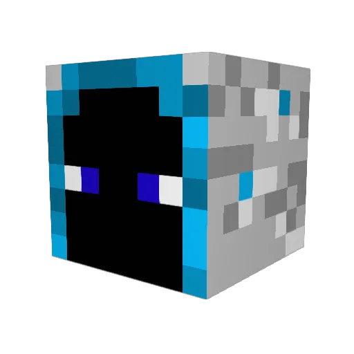 link383 Minecraft avatar head, 3D render
