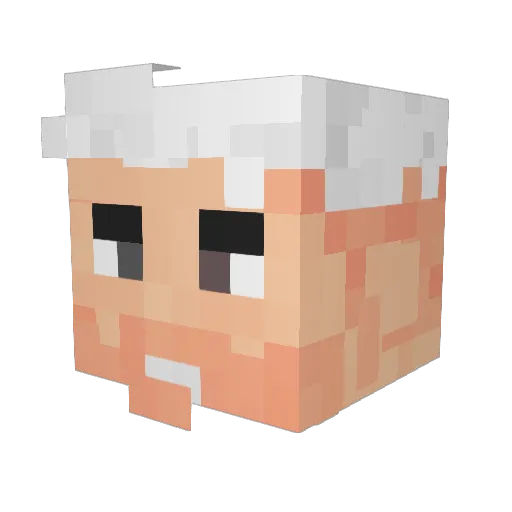 link7ty Minecraft avatar head, 3D render