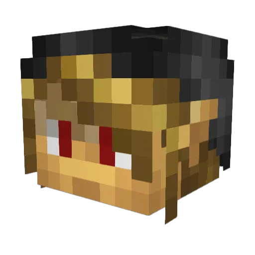 link9hugo Minecraft avatar head, 3D render