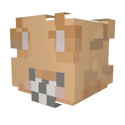 linkais Minecraft avatar head, 3D render