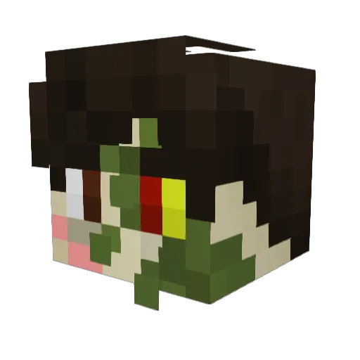 linkiewicz__ Minecraft avatar head, 3D render