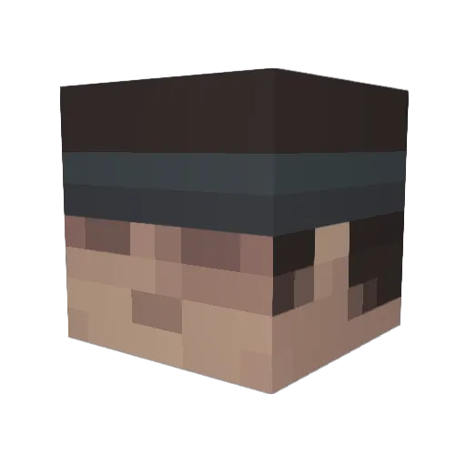 linkobrando Minecraft avatar head, 3D render