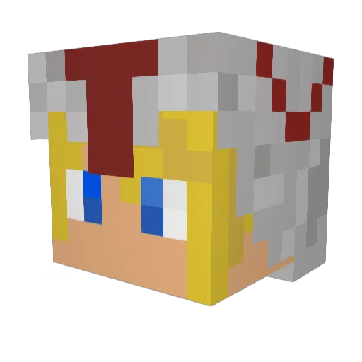 linkrock35 Minecraft avatar head, 3D render