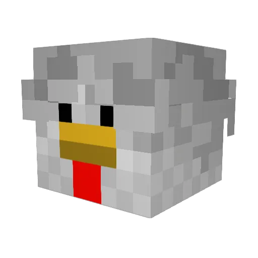 linmen555 Minecraft avatar head, 3D render