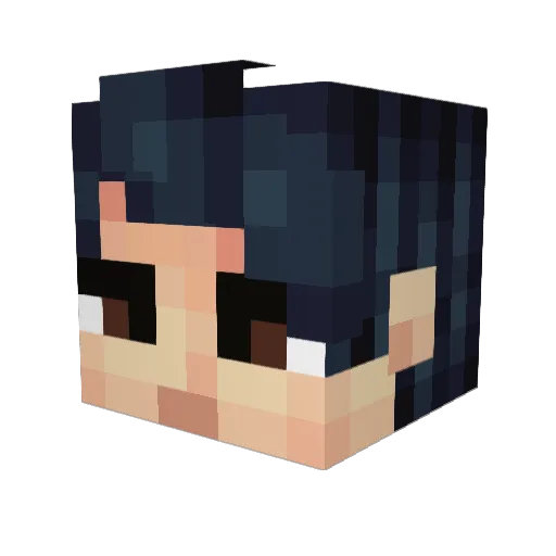 linmo_qwq Minecraft avatar head, 3D render