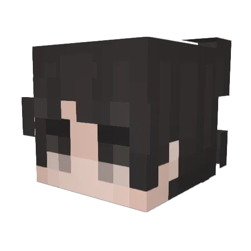 linn Minecraft avatar head, 3D render