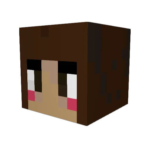linnea345 Minecraft avatar head, 3D render
