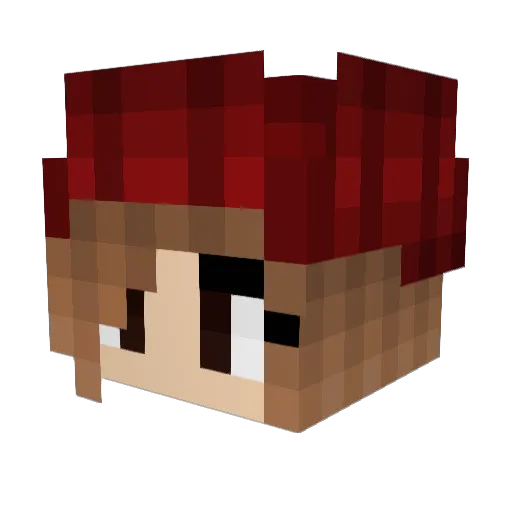 linneazh Minecraft avatar head, 3D render