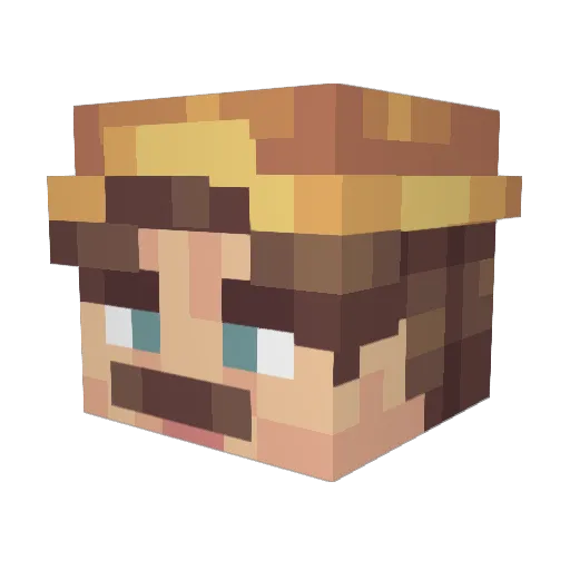 linnerspinner Minecraft avatar head, 3D render