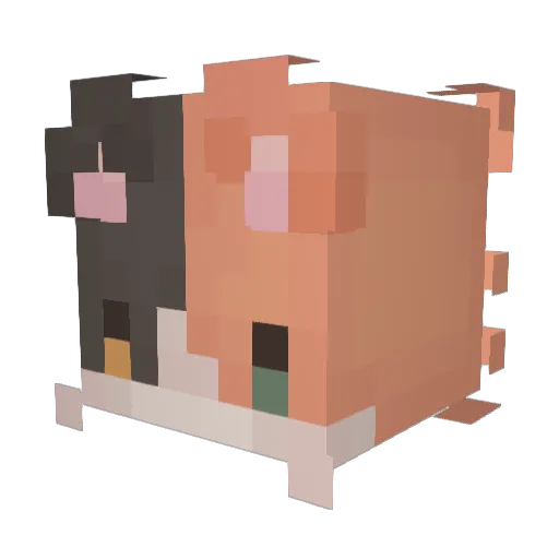 linntendoo Minecraft avatar head, 3D render