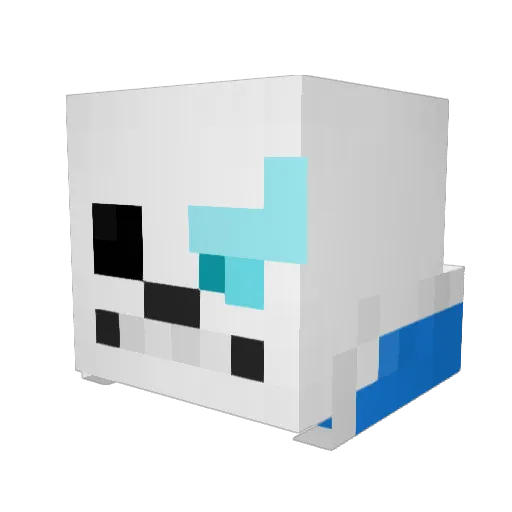 lino_aspia Minecraft avatar head, 3D render
