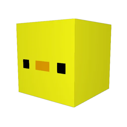 linoabx Minecraft avatar head, 3D render