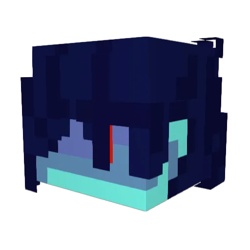 linokowa Minecraft avatar head, 3D render