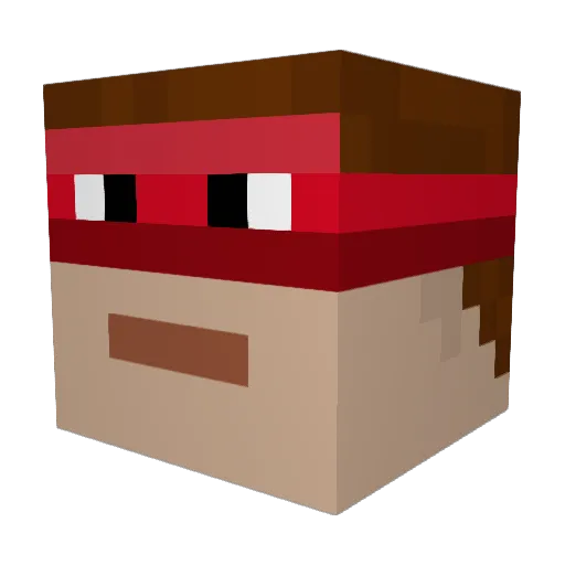 linoxiiii Minecraft avatar head, 3D render