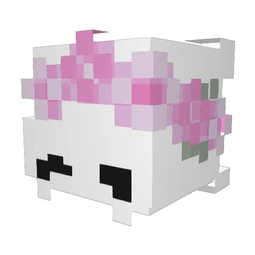 linqfy Minecraft avatar head, 3D render