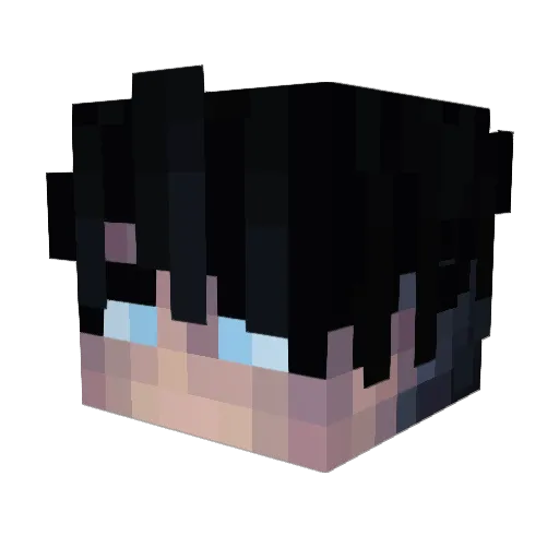 linqus_ Minecraft avatar head, 3D render