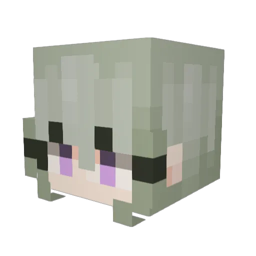 linruru1 Minecraft avatar head, 3D render