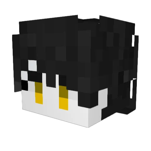 linshiyue Minecraft avatar head, 3D render