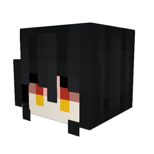 linsiada Minecraft avatar head, 3D render