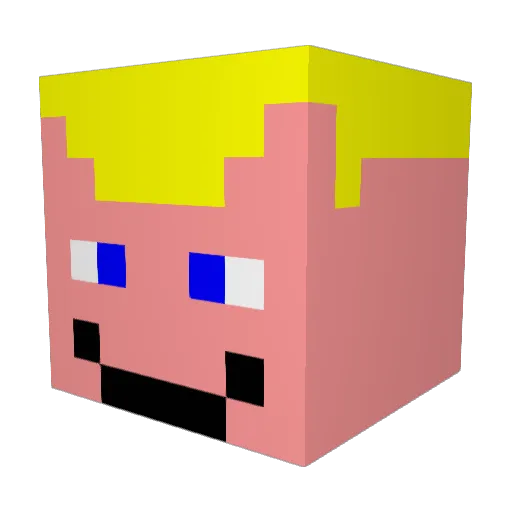 linus20022 Minecraft avatar head, 3D render