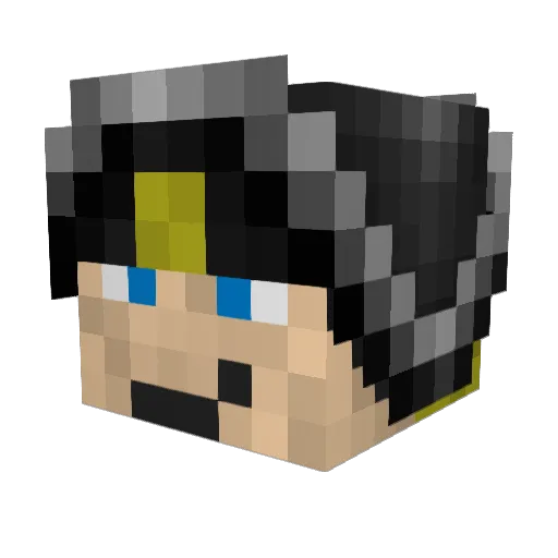 linuscool11 Minecraft avatar head, 3D render